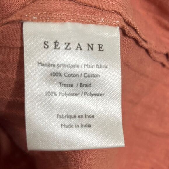Sezane Wanda Blouse in Rose Tunisian Button Front Top Womens Size FR 36 US 4 - Picture 6 of 8